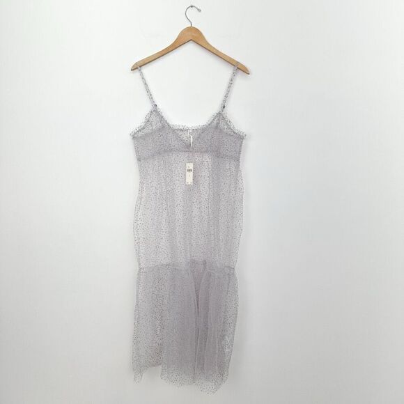 Anthropologie Women’s By Anthropologie Sheer Dot Tulle Sheer Slip Dress - Picture 2 of 12